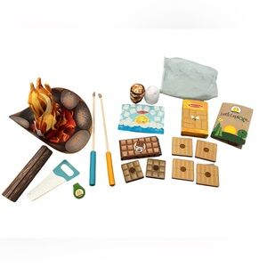 EUC - Melissa and Doug Let’s Explore Camping Play Set